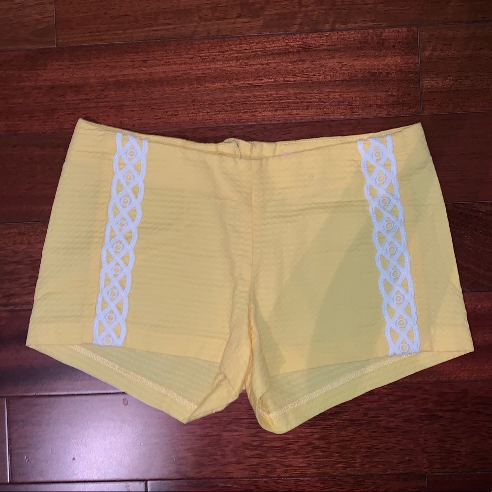 Yellow Lilly Pulitzer Shorts